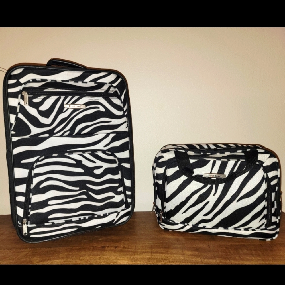Zebra Luggage Set